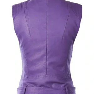 Order Mary Purple Leather Vest
