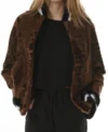 Order Nava Crosby Brown Persian Lamb Fur with Faux Fur Coat