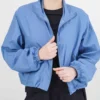 Order lorna Cropped Parachute Blue Jacket