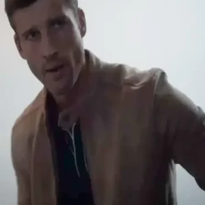 Parker Young The Image of You 2024 Brown Leather Jacket