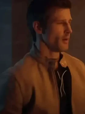 Parker Young The Image of You 2024 Brown Leather Jacket For Sale