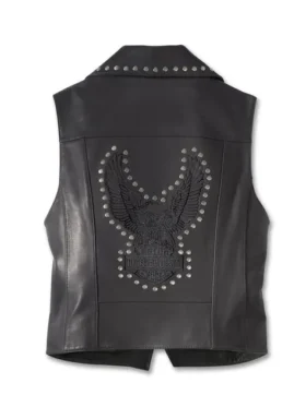 Patricia Studded Leather Vest On Sale