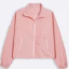 Pink lorna Cropped Parachute Jacket