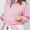 Pink lorna Cropped Parachute Jacket On Sale