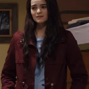 Playing with Fire Brynn Maroon Cotton Jacket