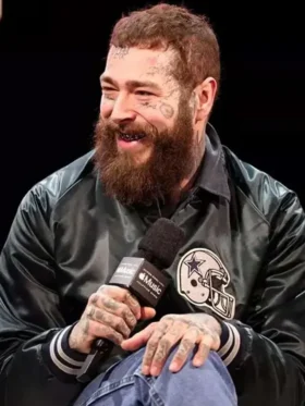 Post Malone Super Bowl Halftime Show Cowboys Varsity Jacket