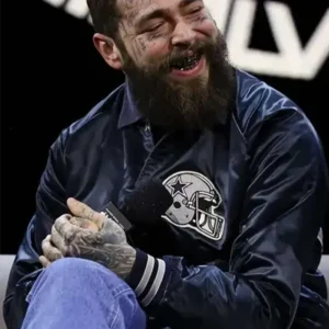 Post Malone Super Bowl Halftime Show Cowboys Varsity Jacket For Men