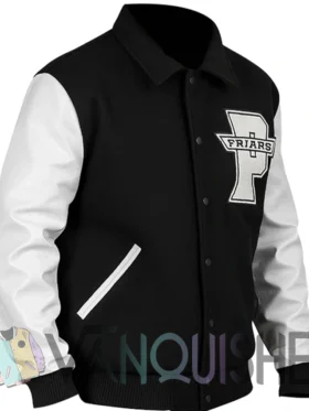 Providence College Friars 90s Black Wool Varsity Jacket R