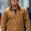 Purchase Reacher Alan Ritchson Brown Cotton Jacket