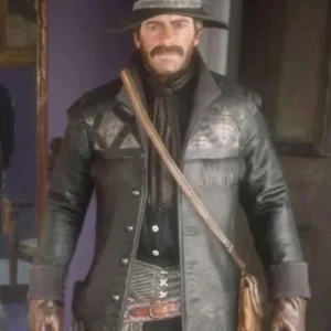 RDR 2 Gunslinger Black Leather Jacket