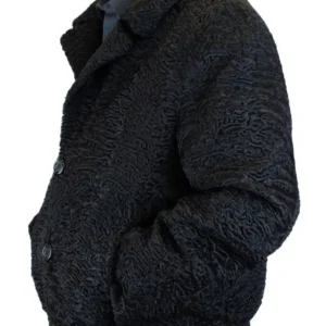 Randal Black Persian Lamb Fur Vintage Jacket