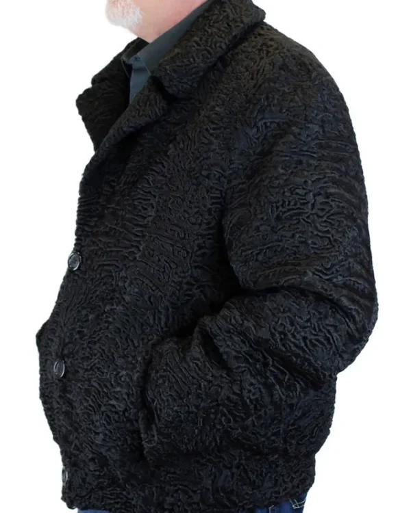 Randal Black Persian Lamb Fur Vintage Jacket