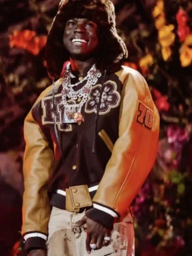 Rema BRIT Awards 2024 Crop Varsity Jacket On Sale