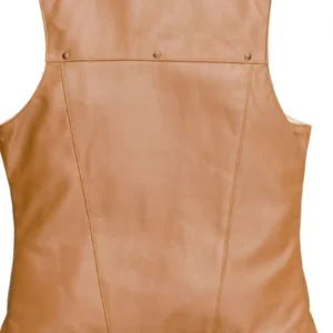 Robin Cowboy Leather Vest Backside