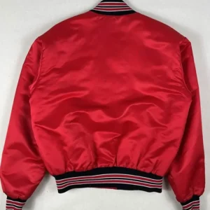 Rochester Red Wings Baseball Red Varsity Jacket Back