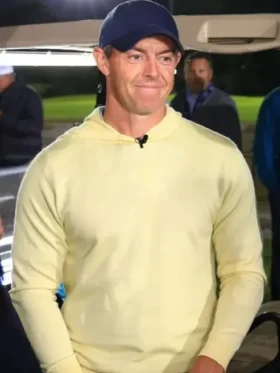 Rory McIlroy Golf Yellow Pullover Hoodie For Sale