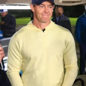 Rory McIlroy Golf Yellow Pullover Hoodie For Sale