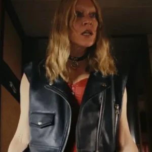 Ruby Ruin Poker Face 2023 Black Biker Vest On Sale