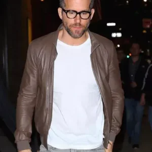 Ryan Reynolds Brown Bomber Jacket