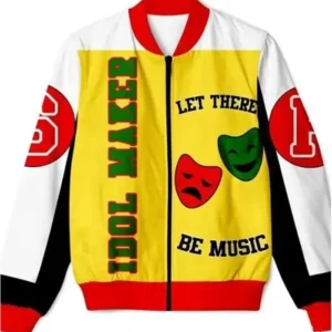 Salt N Pepa Color block Zip Leather Jacket