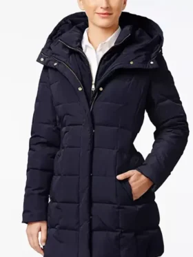 Sarah Rafferty Chicago Med S09 Black Puffer Coat For Sale