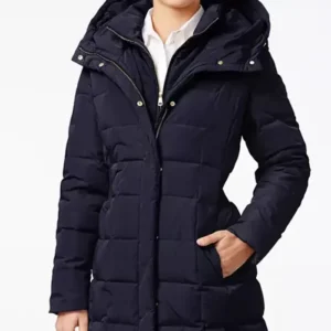 Sarah Rafferty Chicago Med S09 Black Puffer Coat For Sale