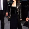Selena Gomez Summit TIME 100 Black Coat