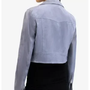 Sharon Leone Fire Country S02 Cropped Biker Jacket Back