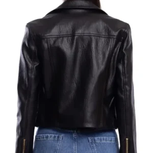 Shayna Wayne AEW Dynamite 2024 NYC Biker Leather Jacket Back