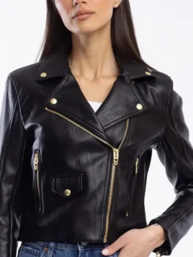 Shayna Wayne AEW Dynamite 2024 NYC Biker Leather Jacket For Sale
