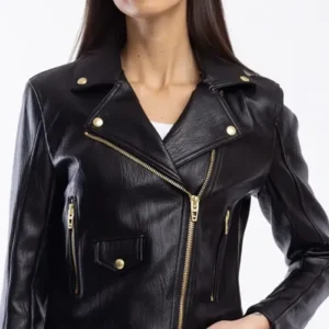 Shayna Wayne AEW Dynamite 2024 NYC Biker Leather Jacket For Sale