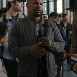 Shop Back in Action 2024 Jamie Foxx Cotton Jacket