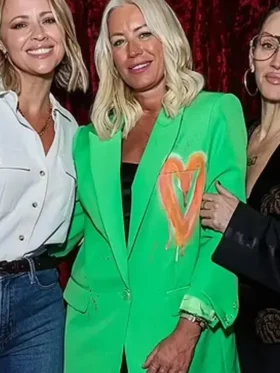 Shop Denise Van Outen 2024 Green Blazer