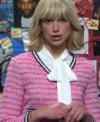 Shop Dua Lipa SNL Pink Tweed Jacket