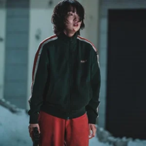 Shop Jung Ji an A Shop for Killers 2024 Green Track Jacket