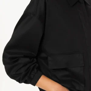 Shop Mable Black Parachute Jacket