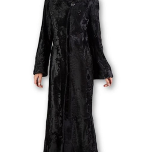 Shop Piche Women Persian Lamb Fur Turtle Neck Long Coat