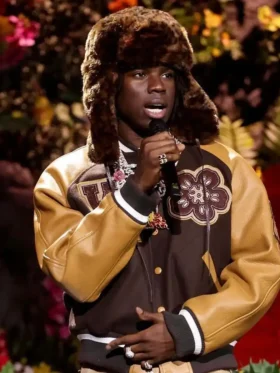 Shop Rema BRIT Awards 2024 Crop Varsity Jacket