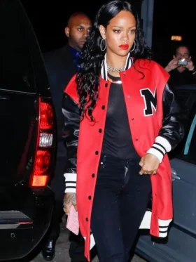 Shop Rihanna Oversized Bomber Jacket