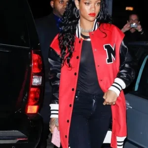 Shop Rihanna Oversized Bomber Jacket