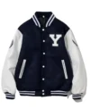 Shop Yonsei University Blue Varsity Jacket