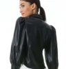 So Help Me Todd S02 Susan Black Leather Shirt Back