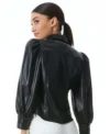 So Help Me Todd S02 Susan Black Leather Shirt Back