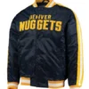 Starter Denver Nuggets The Offensive Black Varsity Jacket