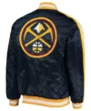 Starter Denver Nuggets The Offensive Varsity Jacket Backside