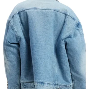 Stella Kidd Chicago Fire S012 Blue Denim Trucker Jacket Back