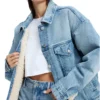 Stella Kidd Chicago Fire S012 Blue Denim Trucker Jacket For Sale