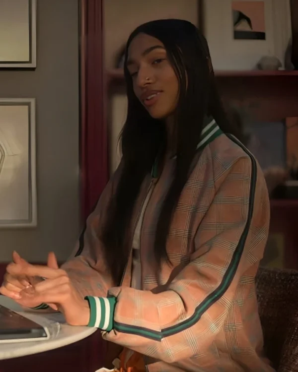 Tara Raani Grown ish S06 Plaid Bomber Jacket