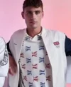 Team GB Olympic Games 2024 White Bomber Jacket