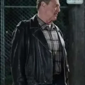 The Conners Dan Conner Black Motorcycle Leather Jacket For Men